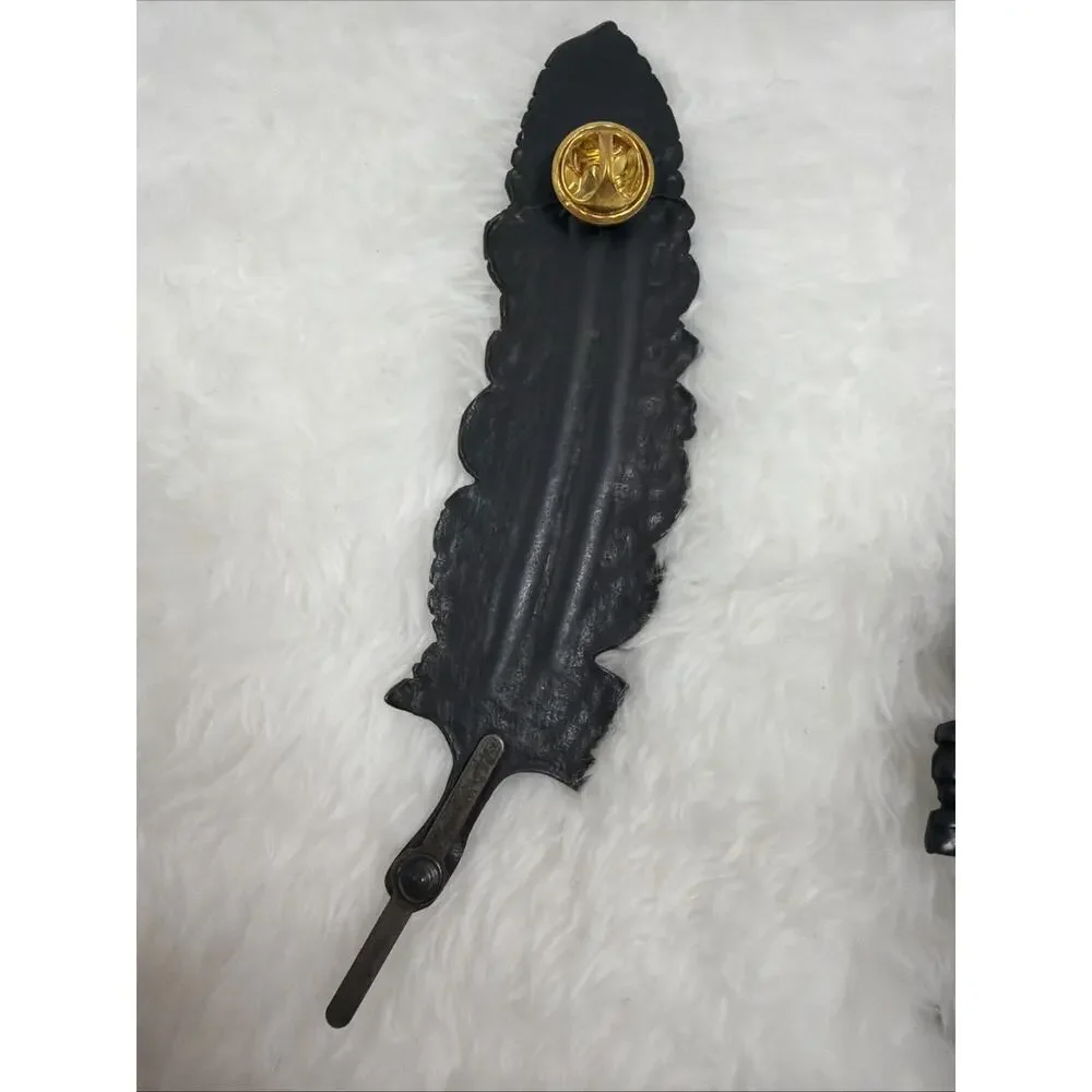 Metal Oxford Feather Hat Pin - Western Style – Inspired Look